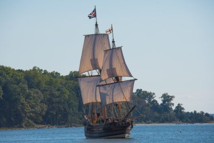 Saint Patrick boarded a ship to Britain