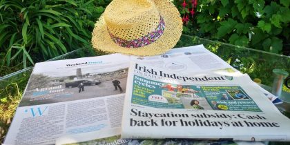 Irish Independent media coverage of Ireland Chauffeur Travel, July 2020