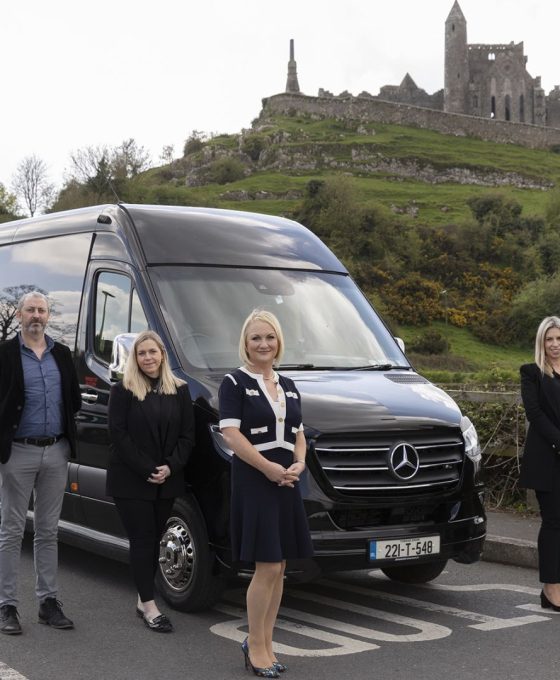 Team at the Rock of Cashel | Ireland Chauffeur Travel